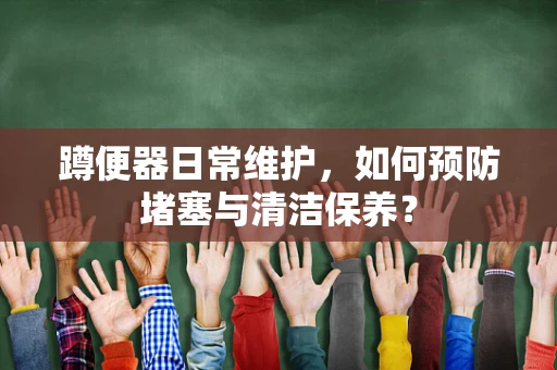 蹲便器日常维护，如何预防堵塞与清洁保养？