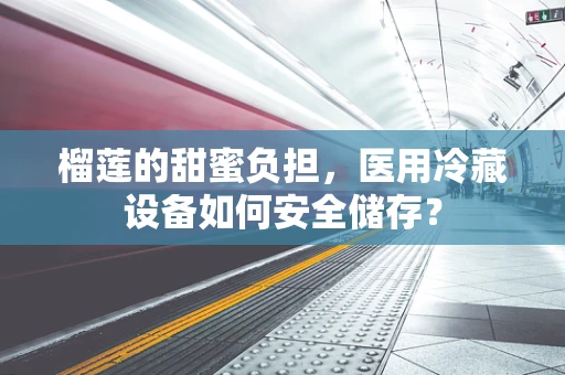 榴莲的甜蜜负担，医用冷藏设备如何安全储存？